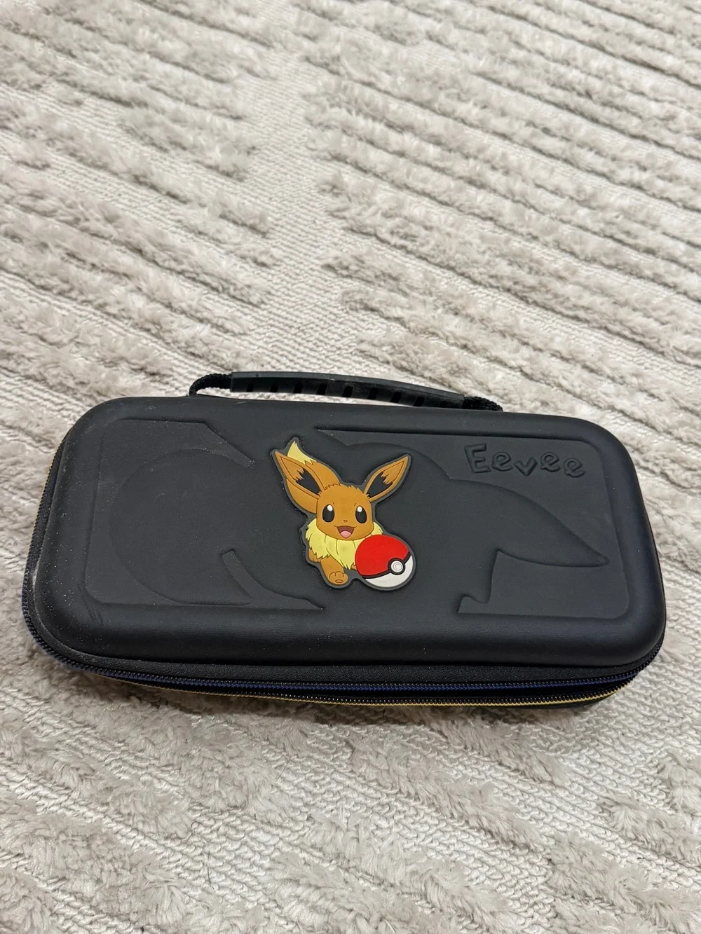 Pokémon Eevee Black Portable Handheld Console Case